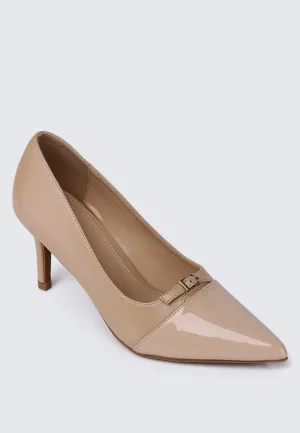 Callen Pointed Toe Pumps (Nude)