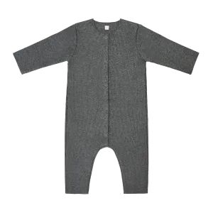 Carle Cotton Rib Footless Baby Romper (Dark Grey)