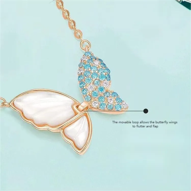 Chic Flapping Wings Butterfly Necklace