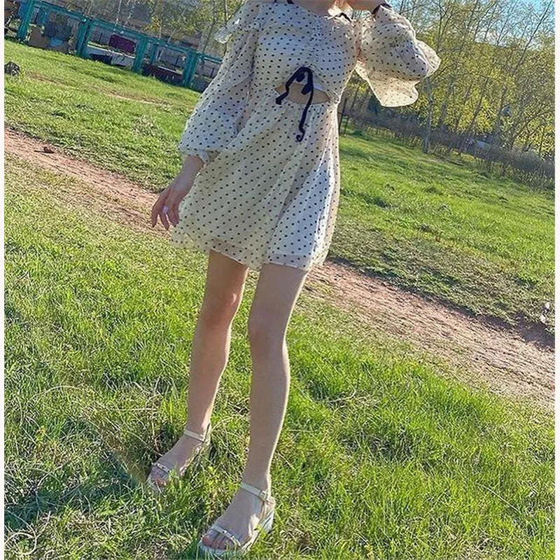 “CHIC POLKA DOT” DRESS W042602
