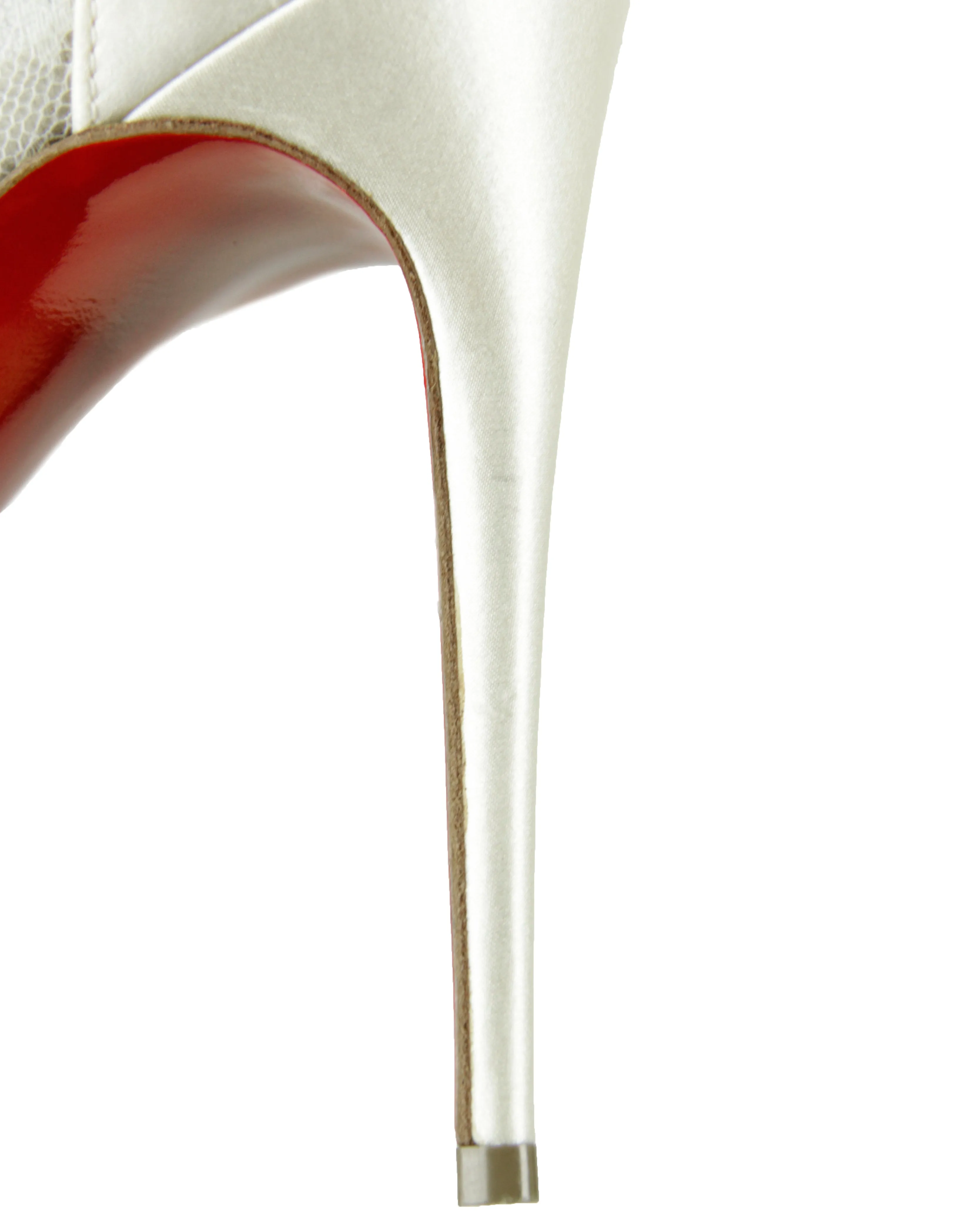 Christian Louboutin Lace/ Satin Point Toe Pumps sz 39.5