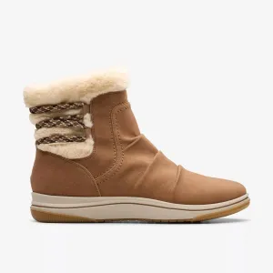 Clarks Women's Breeze Cozy Dark Sand 26179935