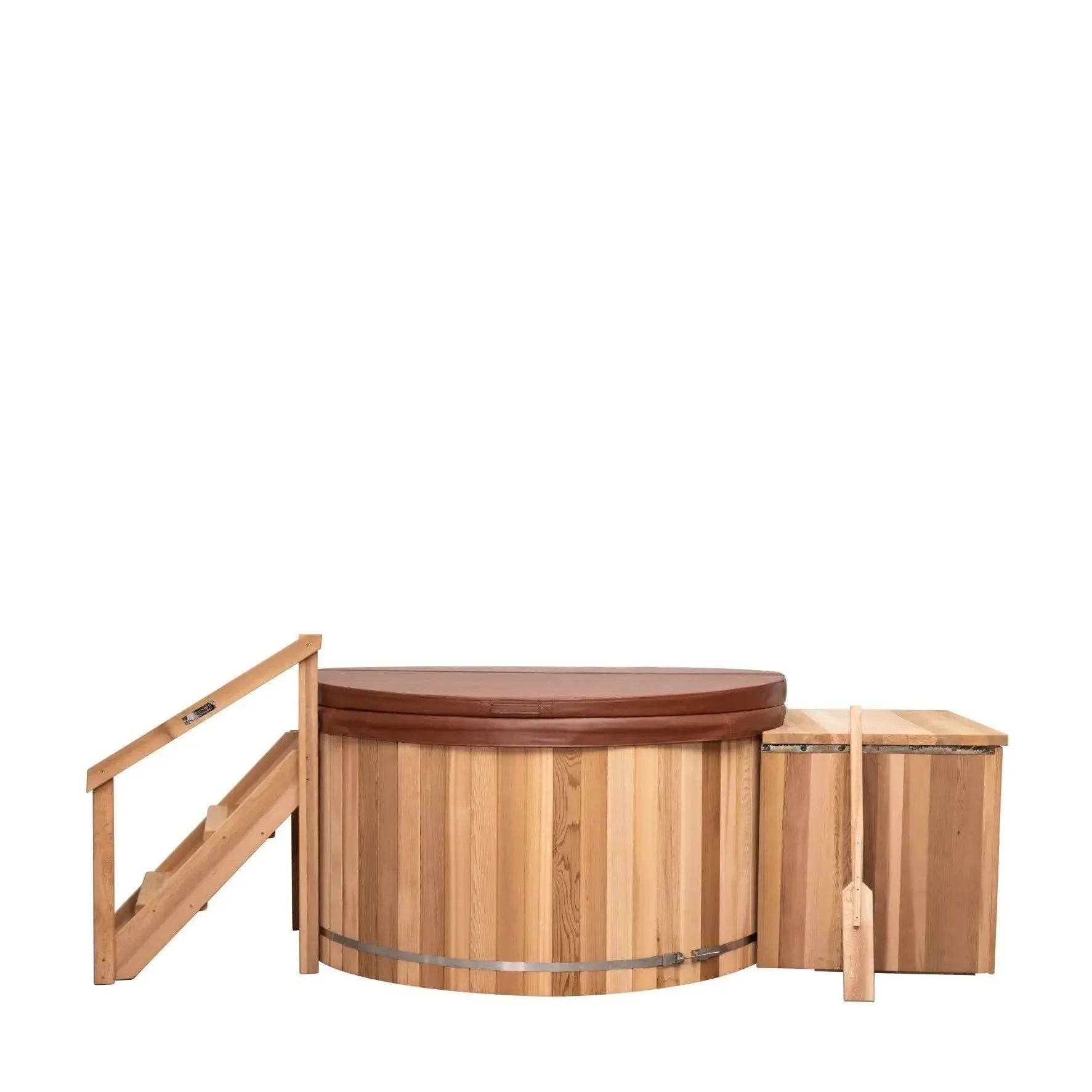 Classic Cedar Hot Tub - Electric  Heater  7'W X 4'H (8 Person Deep)