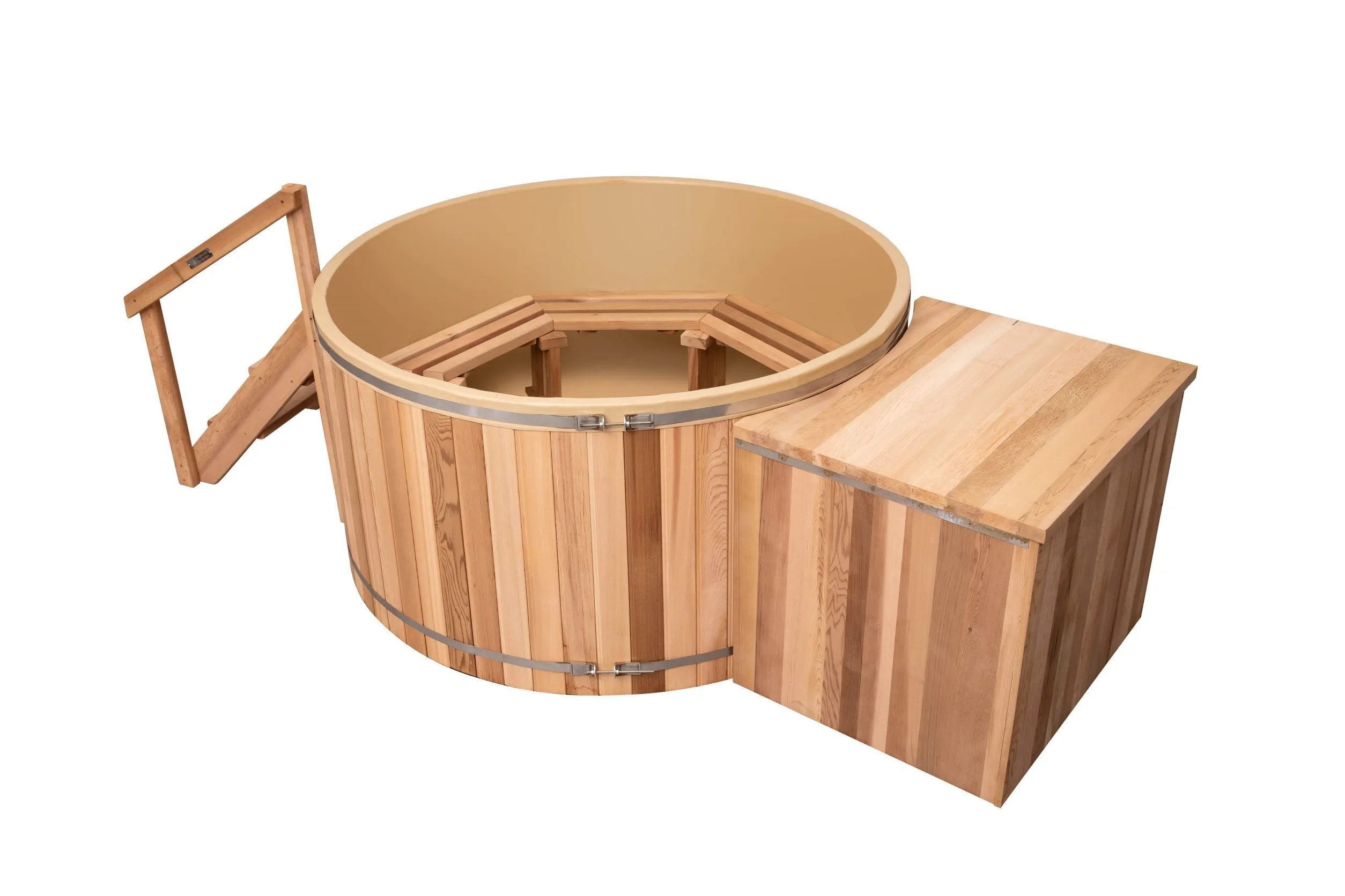 Classic Cedar Hot Tub - Electric  Heater  7'W X 4'H (8 Person Deep)