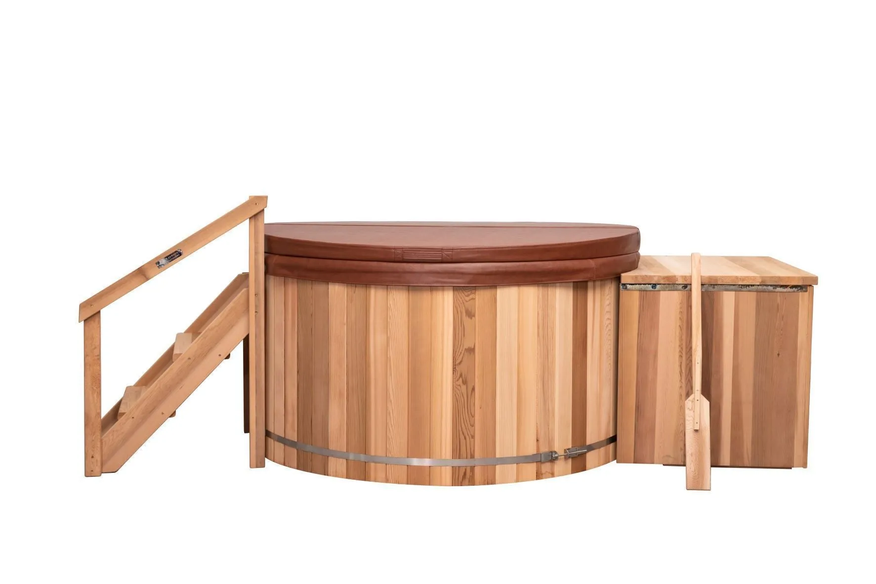 Classic Cedar Hot Tub - Electric  Heater  7'W X 4'H (8 Person Deep)