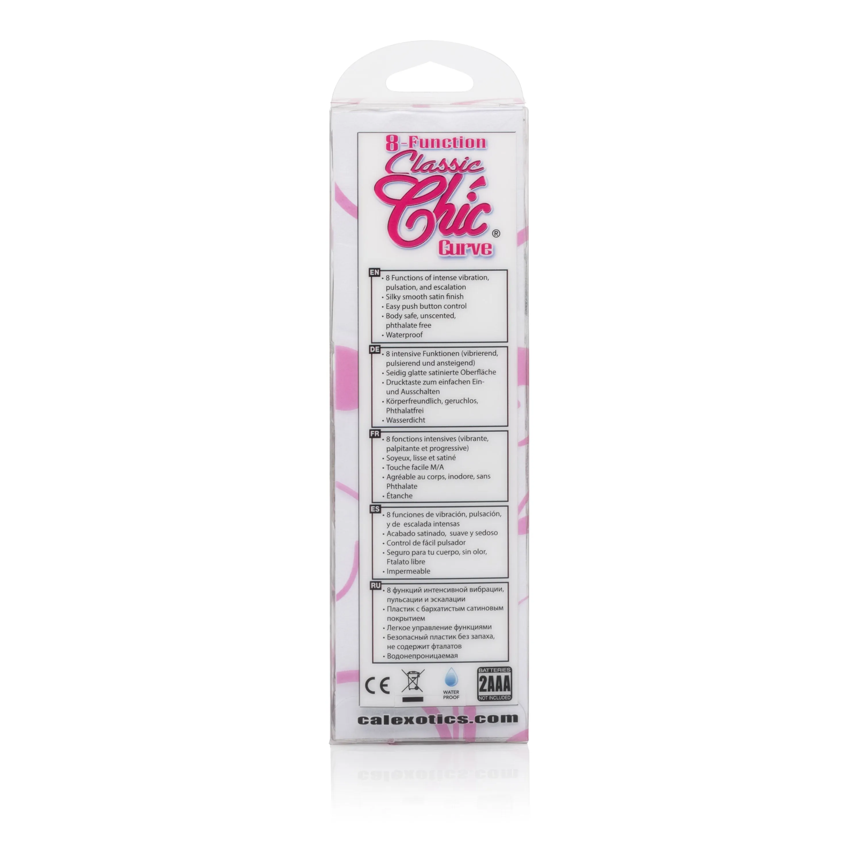 Classic Chic Curve Black - 8 Function Vibrating Massager for Intense Pleasure