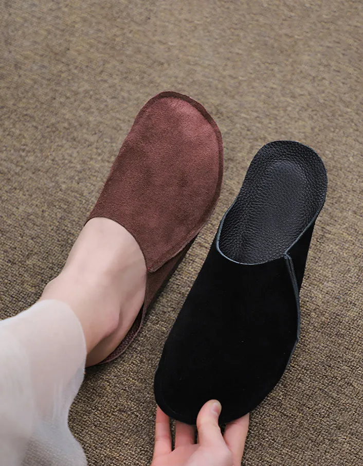 Comfortable Light Weight Suede Mules