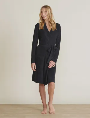 Cozy Chic Lite Ribbed Robe Black