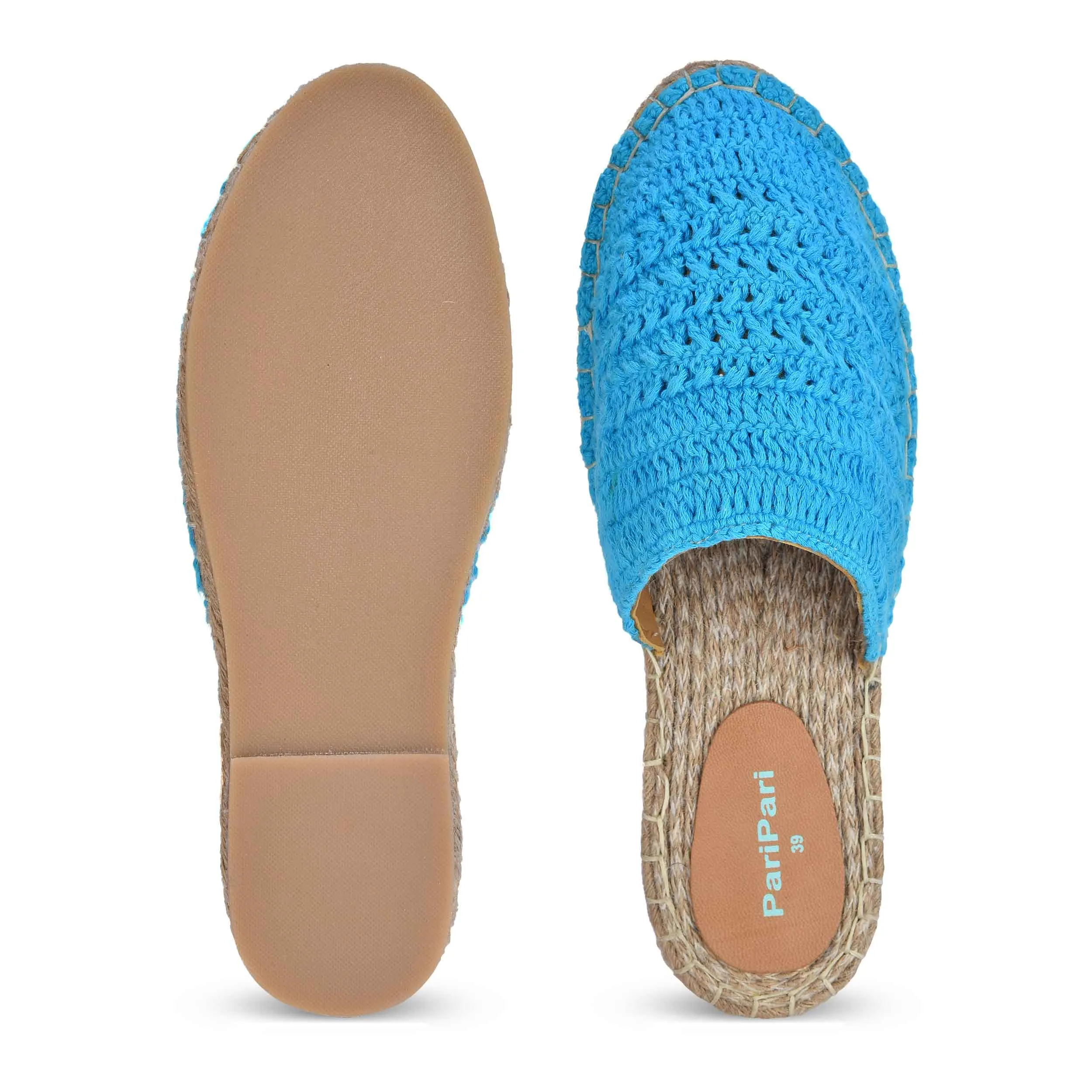 Croshia Blue Espadrilles Platform