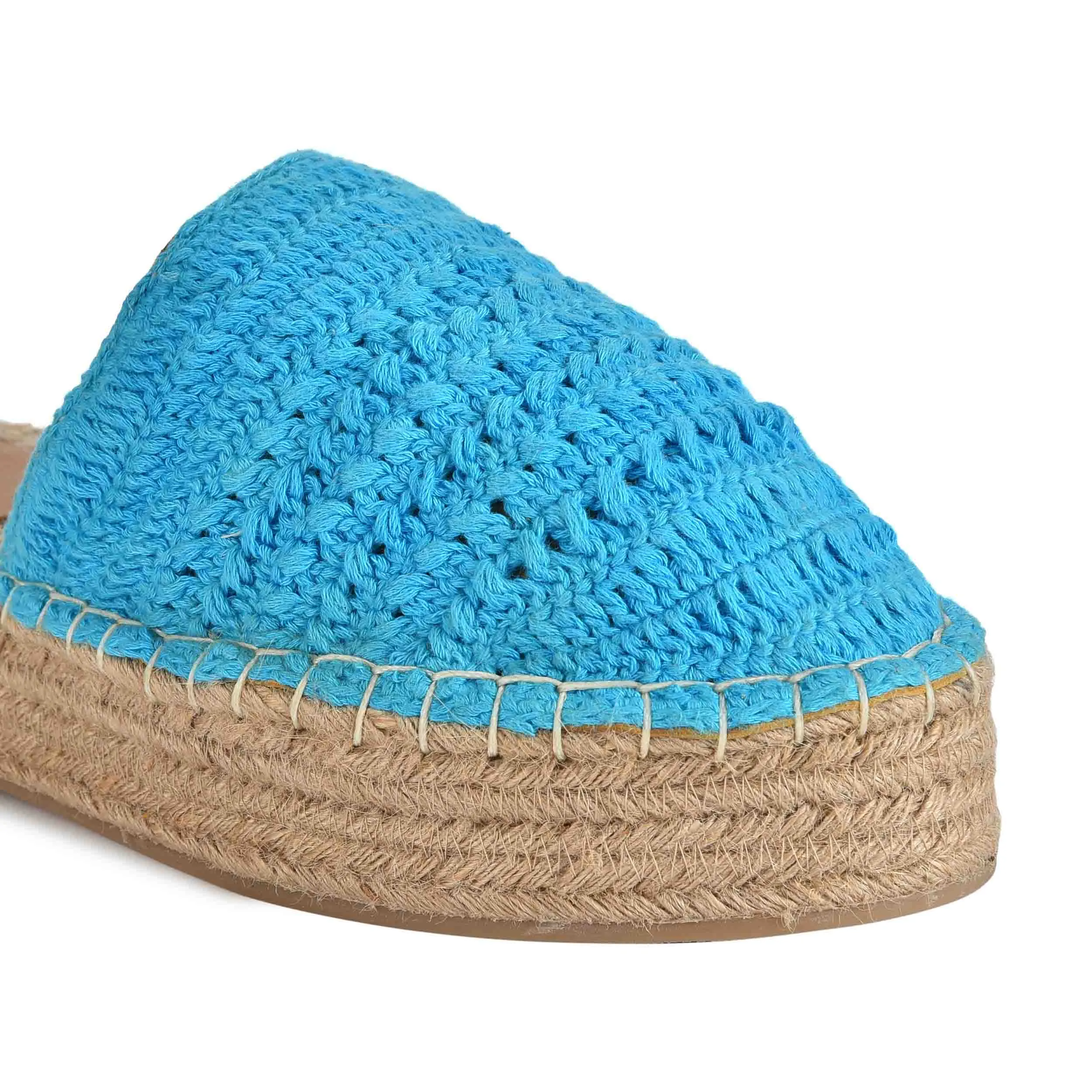 Croshia Blue Espadrilles Platform