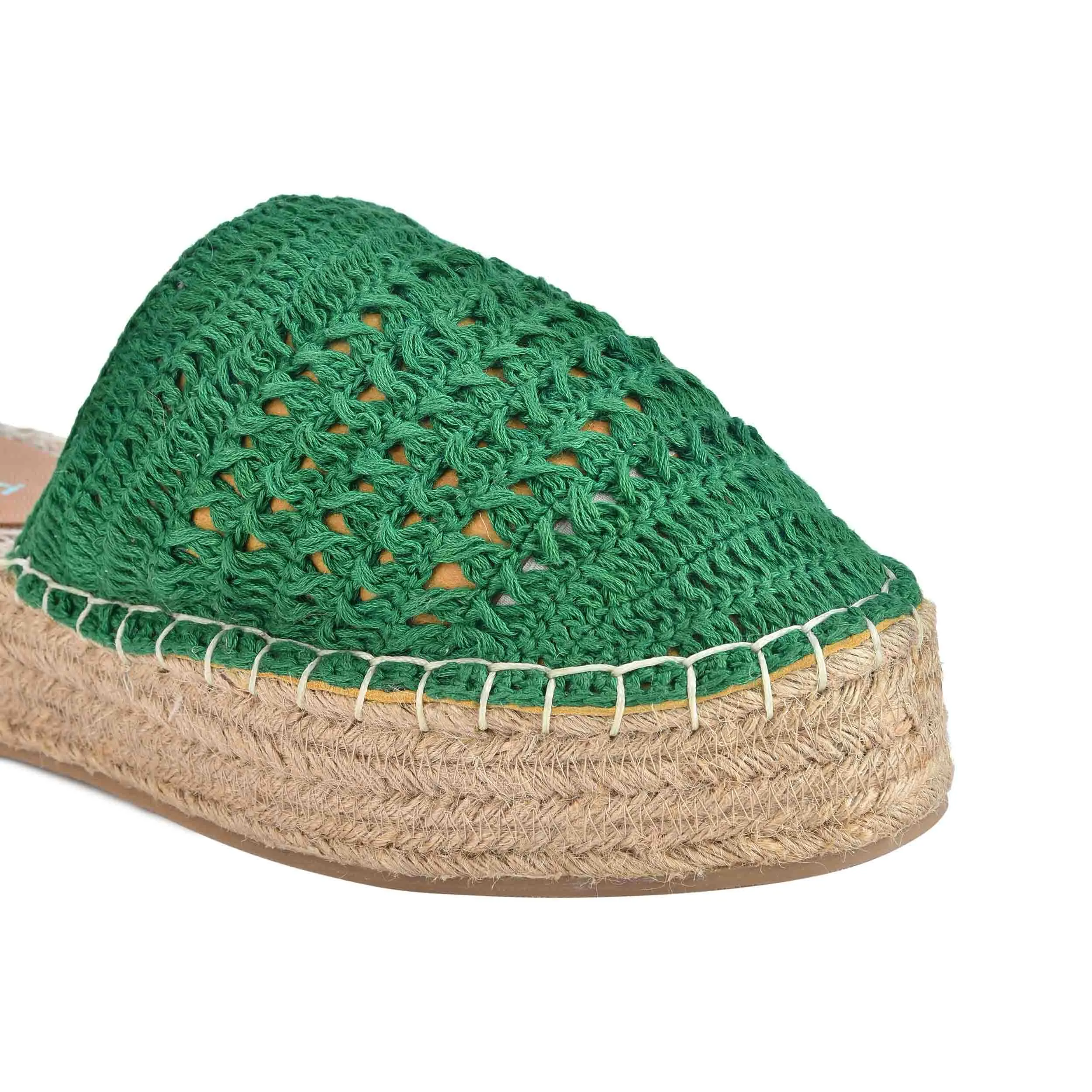 Croshia Green Espadrilles Platform
