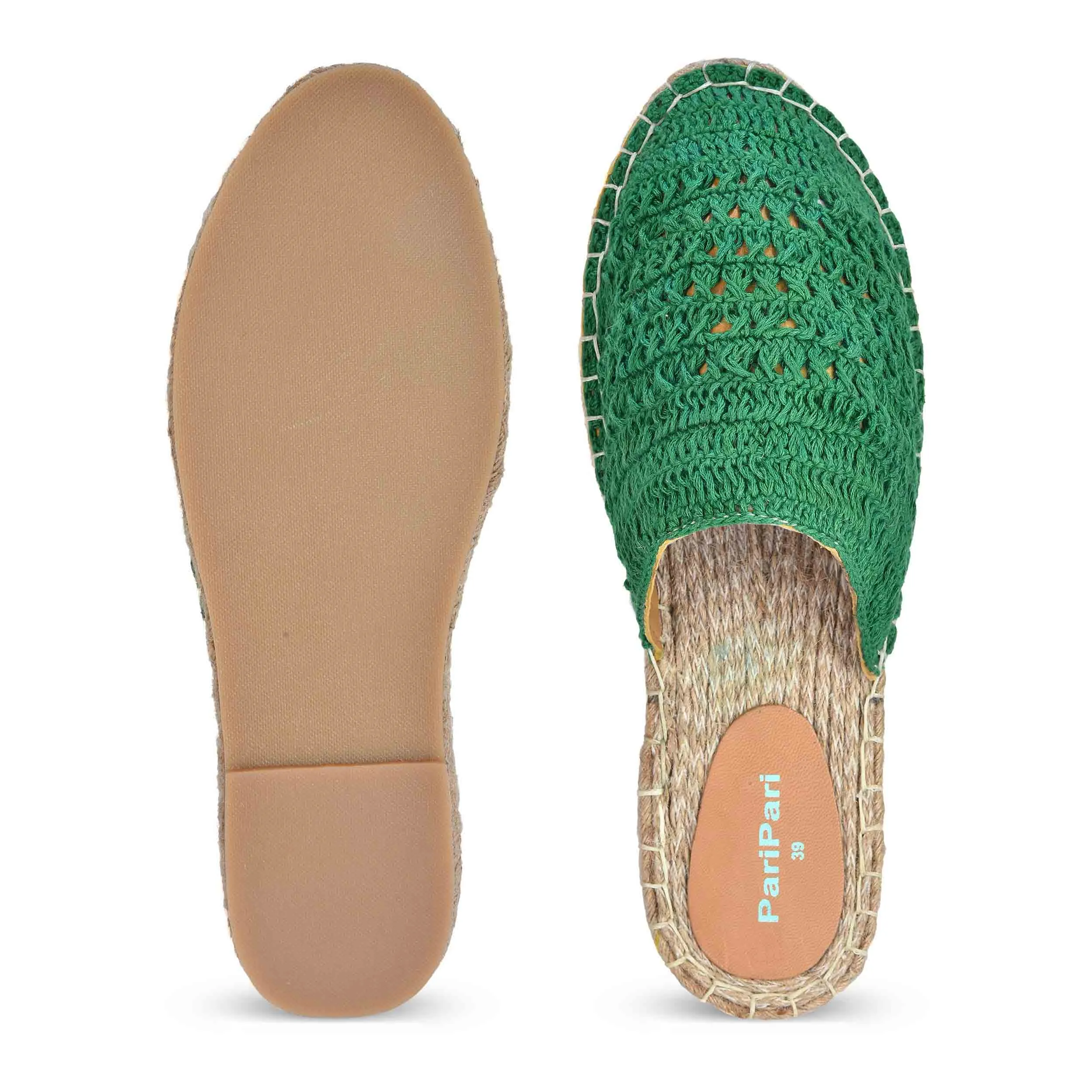 Croshia Green Espadrilles Platform