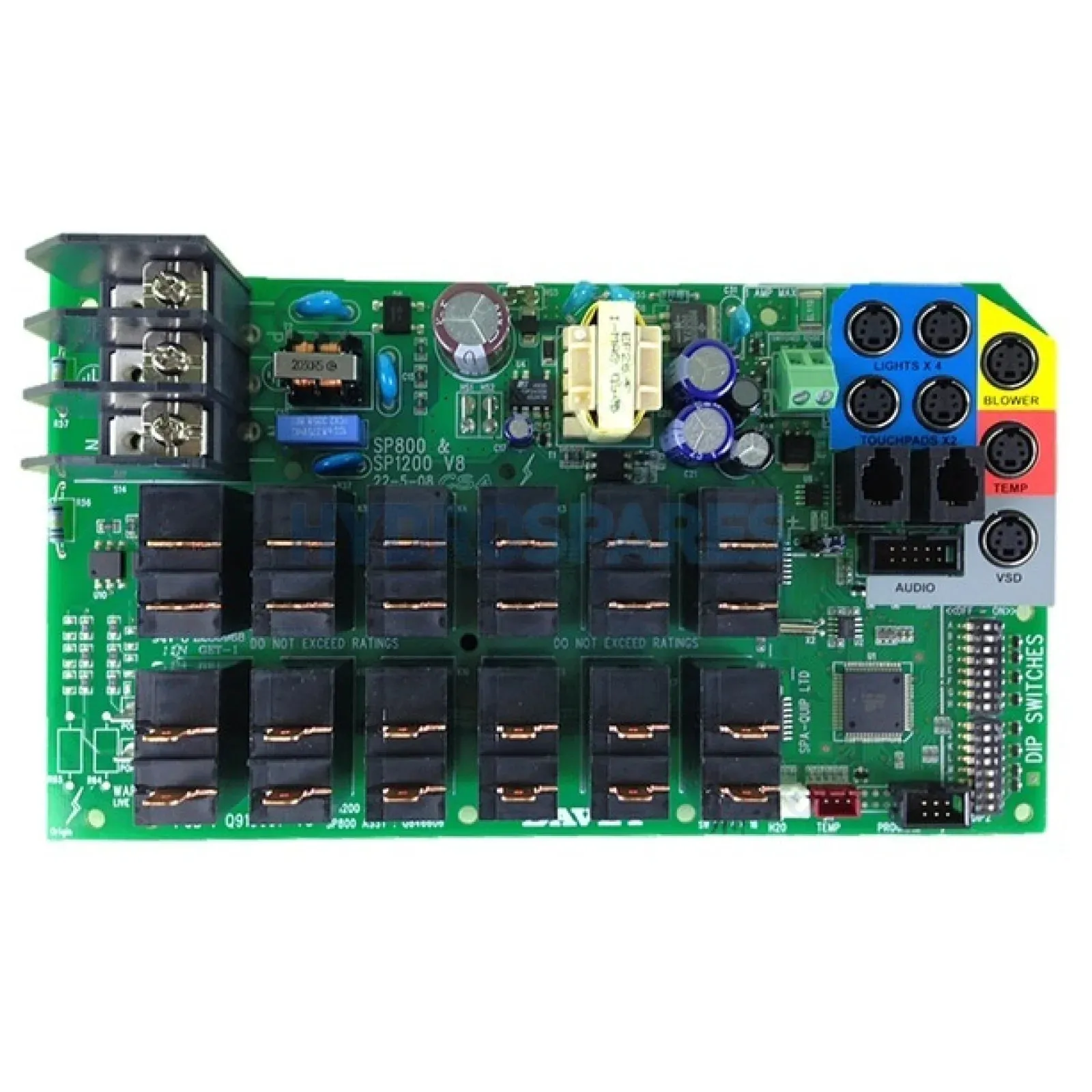 Davey SpaQuip Spa Power 1200 PCB Circuit Board - SP1200