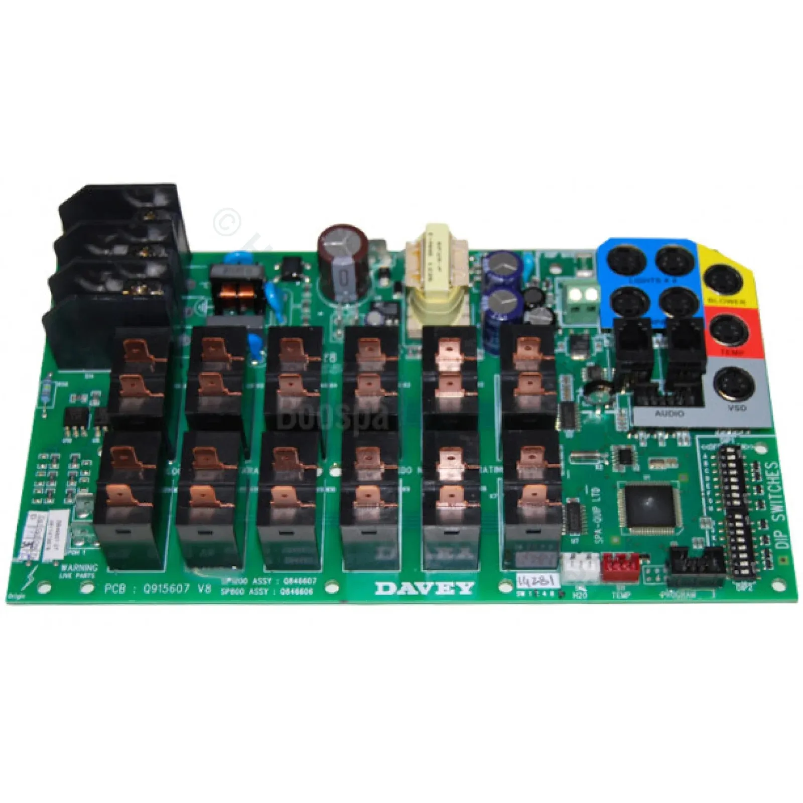 Davey SpaQuip Spa Power 1200 PCB Circuit Board - SP1200