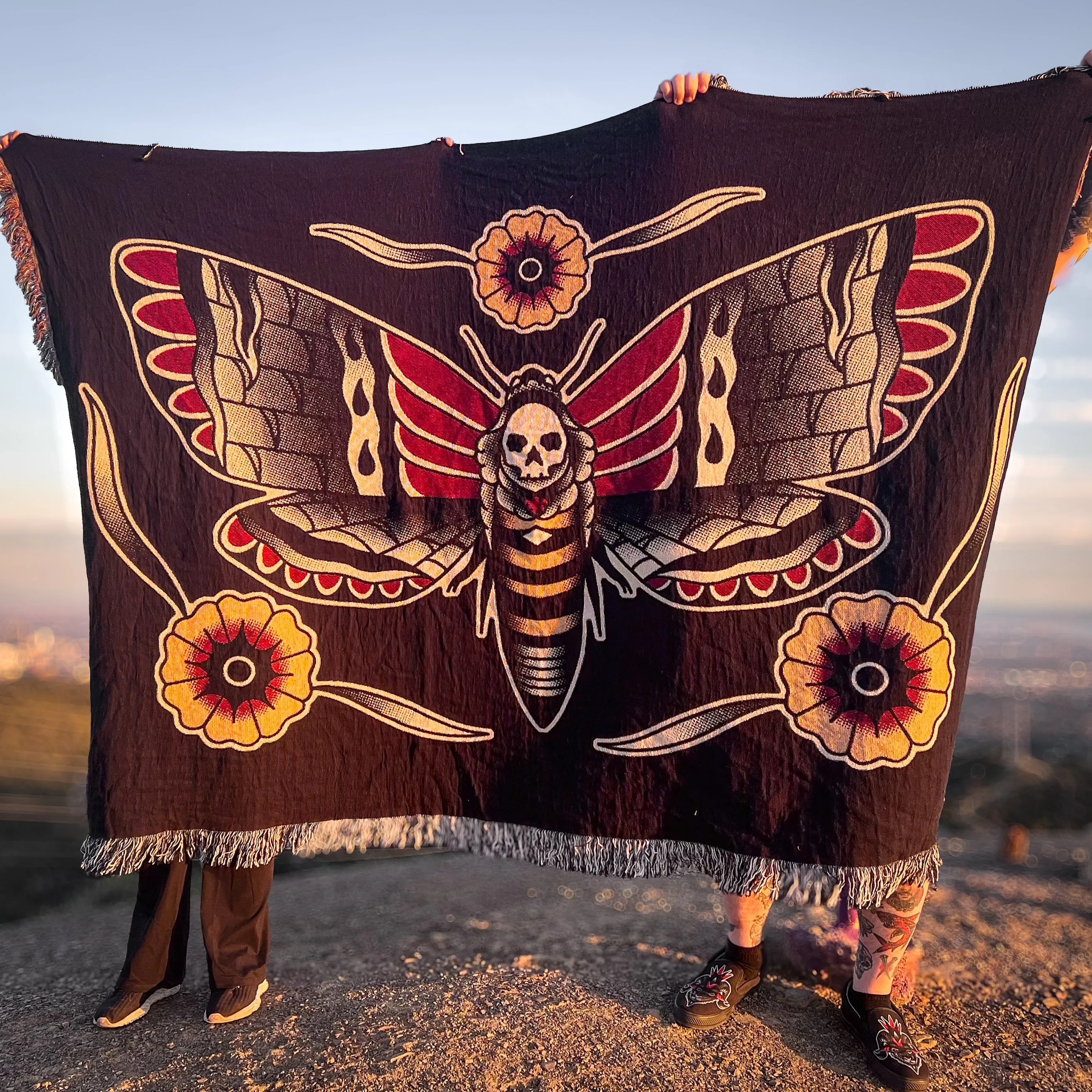 Deathmoth Woven Blanket
