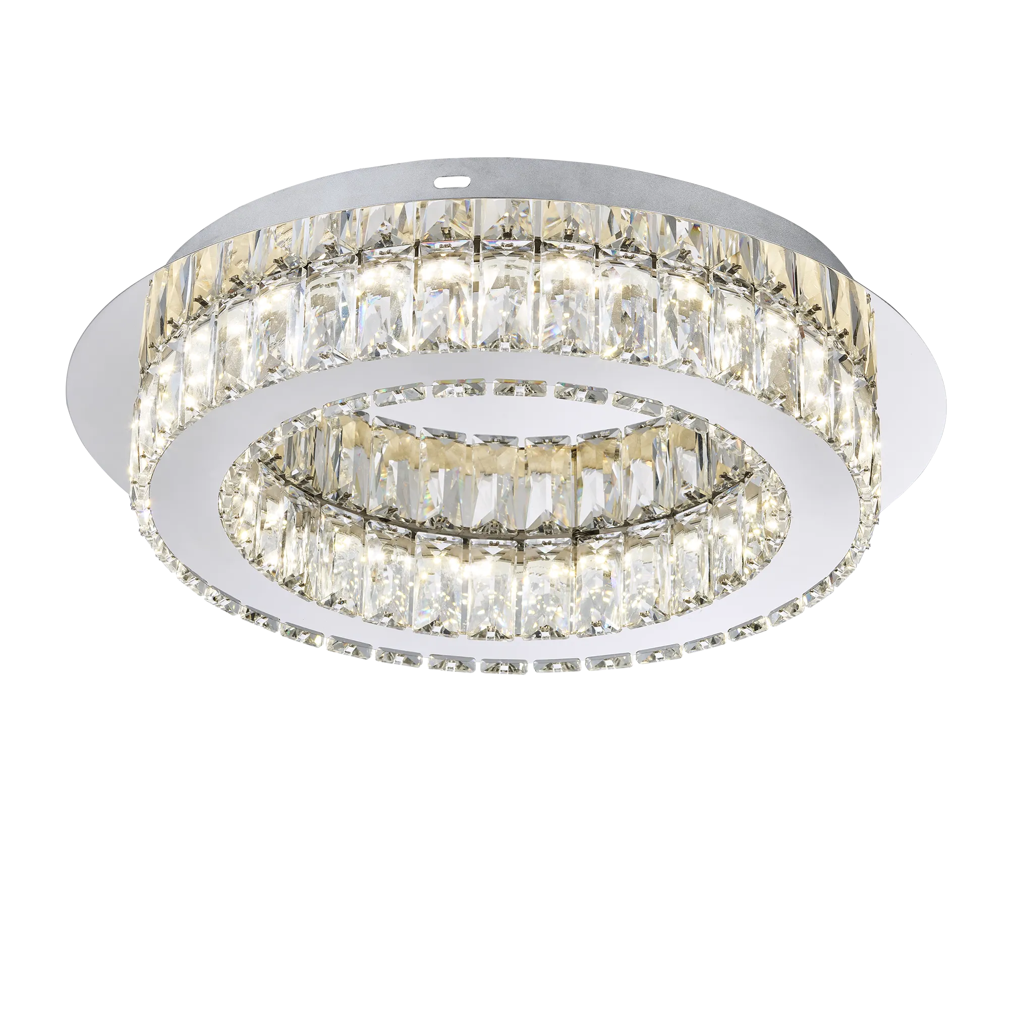 Denver Crystal Intergrated Flush LED 38Cm Ceiling Light