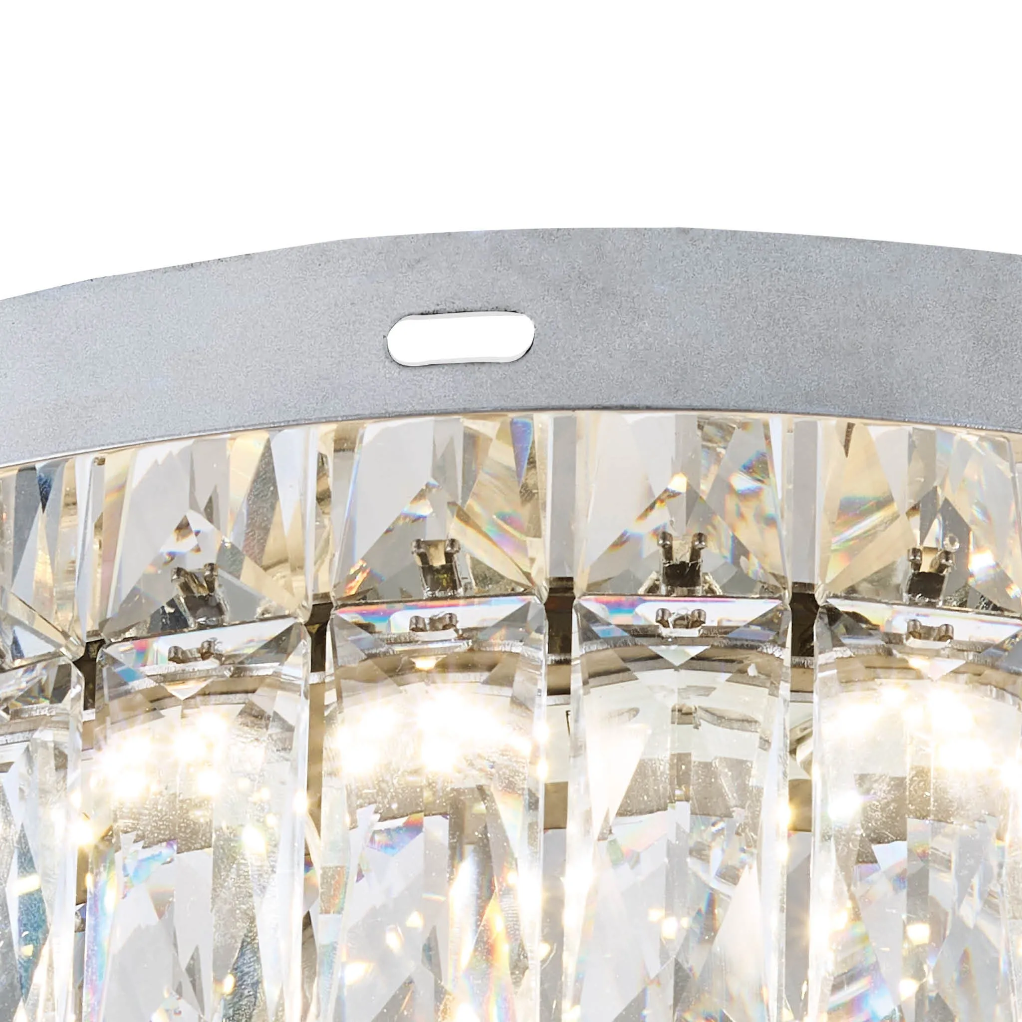 Denver Crystal Intergrated Flush LED 38Cm Ceiling Light