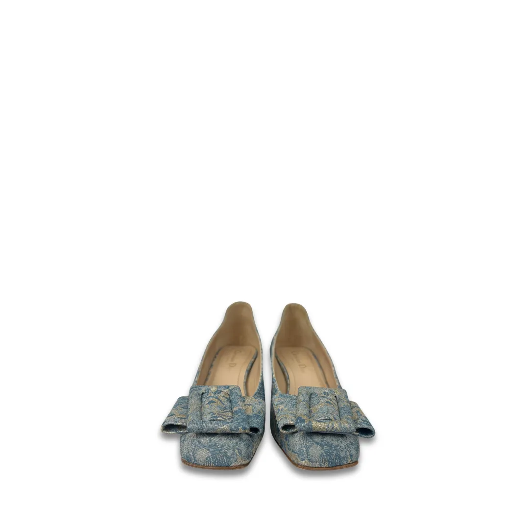 Dior Jacquard Buckle Pumps - Size 37