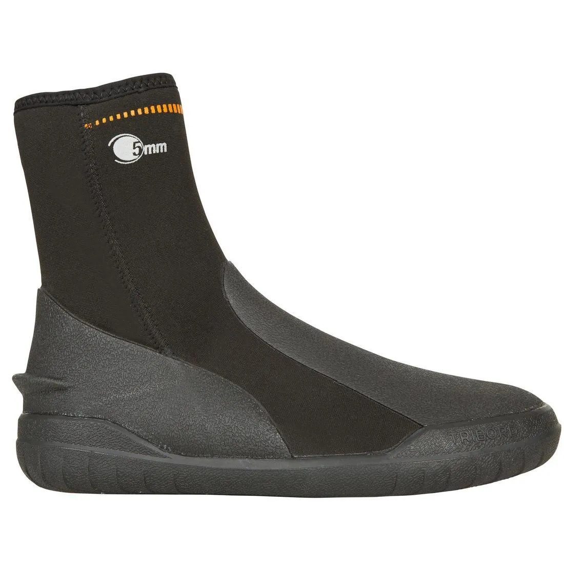 Diving booties 5 mm neoprene black