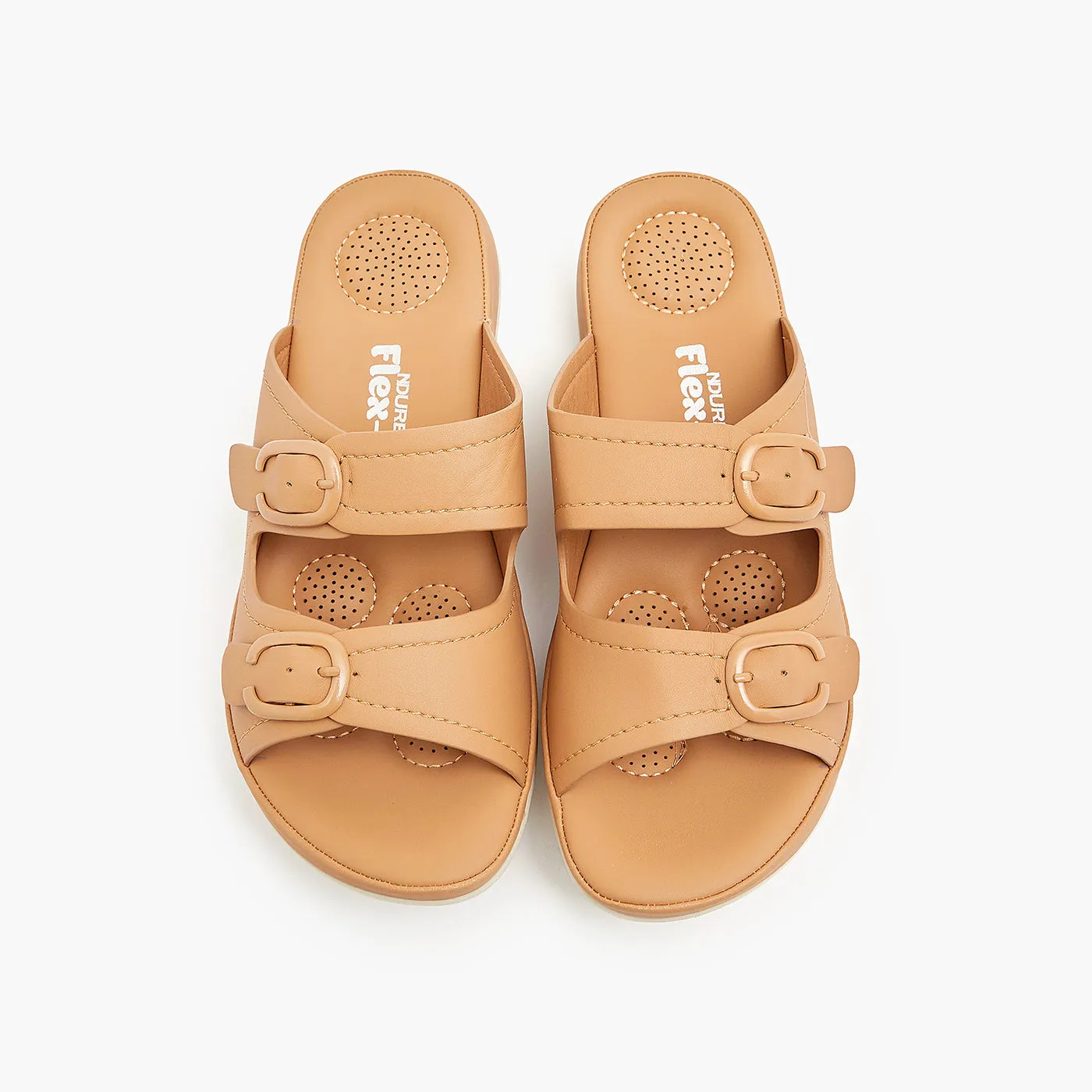 Dual Strapped Slippers