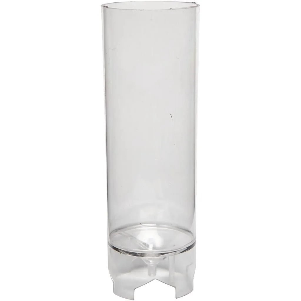 Durable Plastic Candle Mould Size 200 x 60mm Wick Size 18 - Cylindrical
