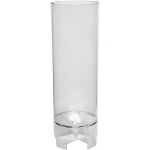 Durable Plastic Candle Mould Size 200 x 60mm Wick Size 18 - Cylindrical