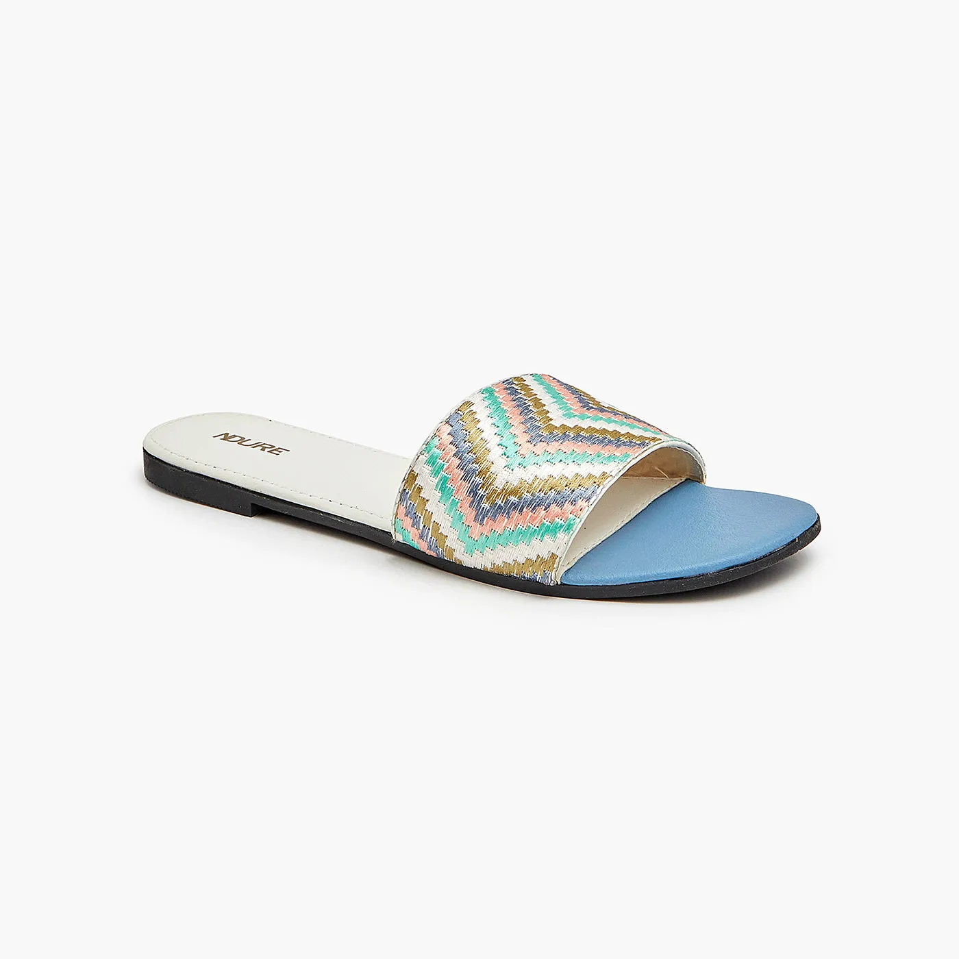 Embroidered Slides