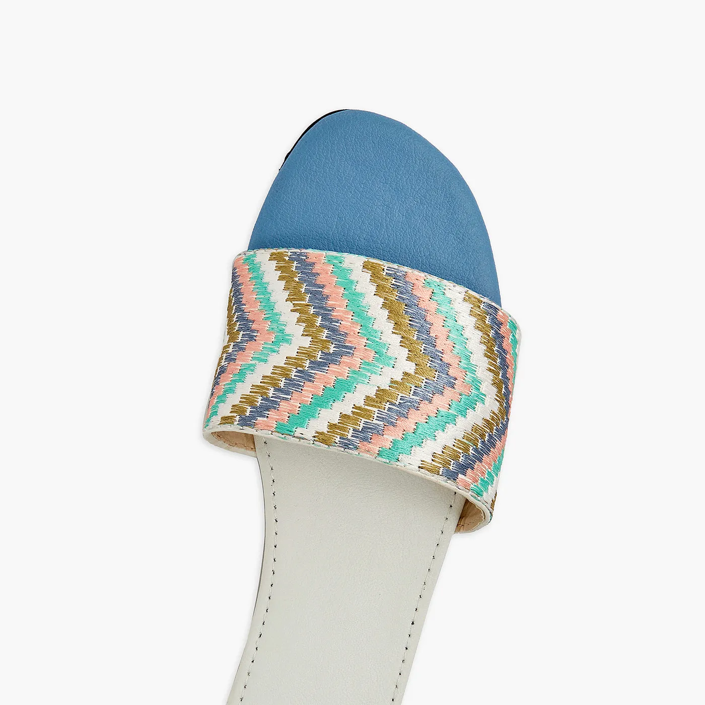 Embroidered Slides