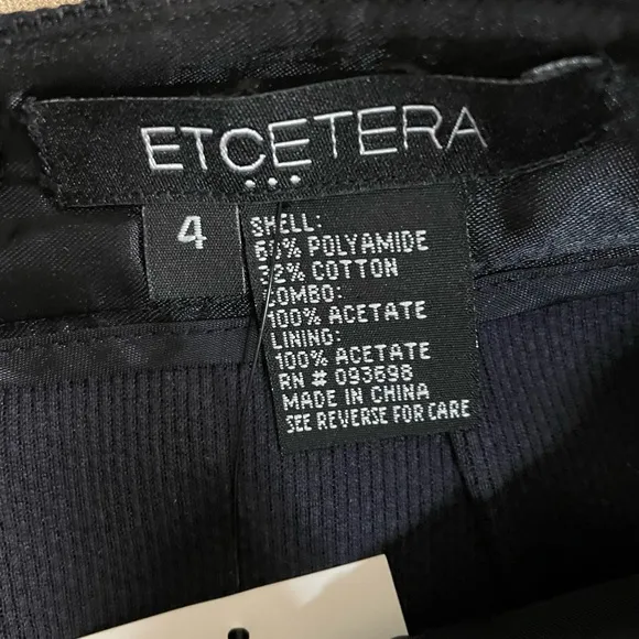 Etcetera, Italian Chic Navy high waisted Mini Skirt
