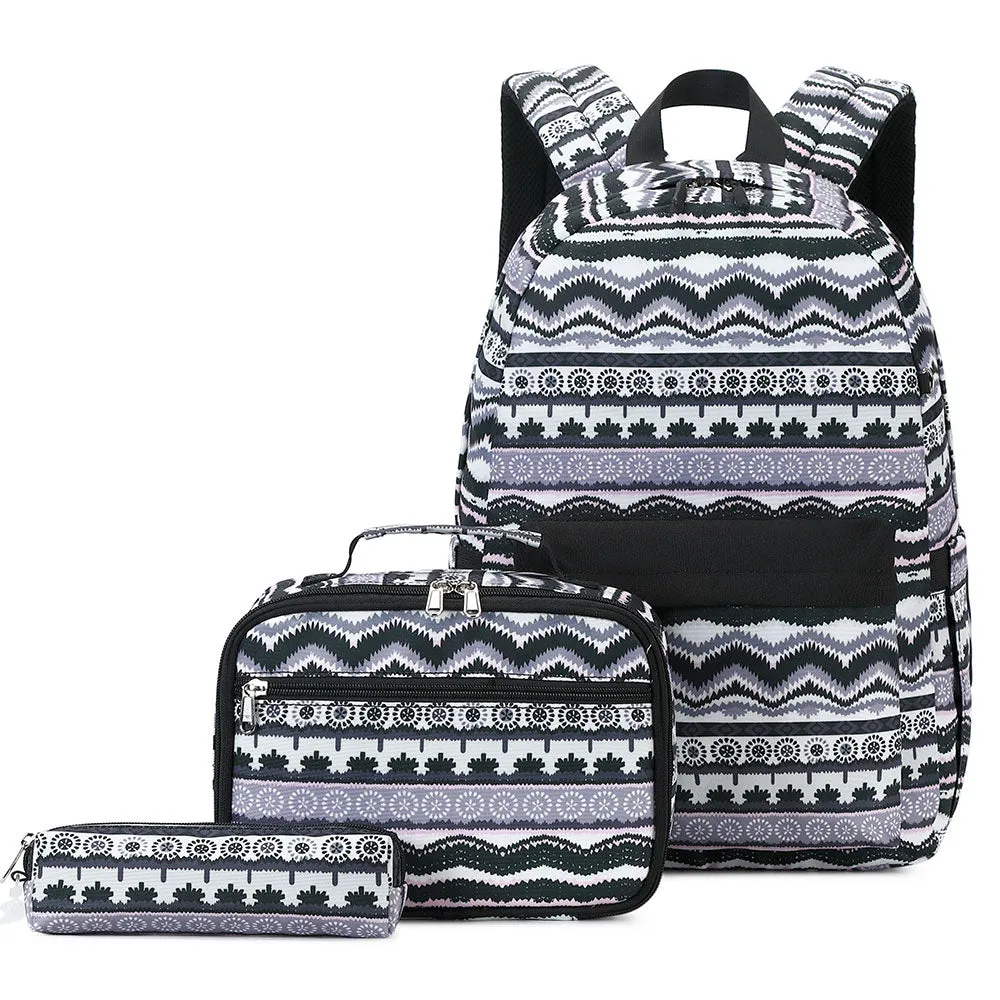 Ethnic Style Oxford Bookbag Durable Backpack for Girls Top Level
