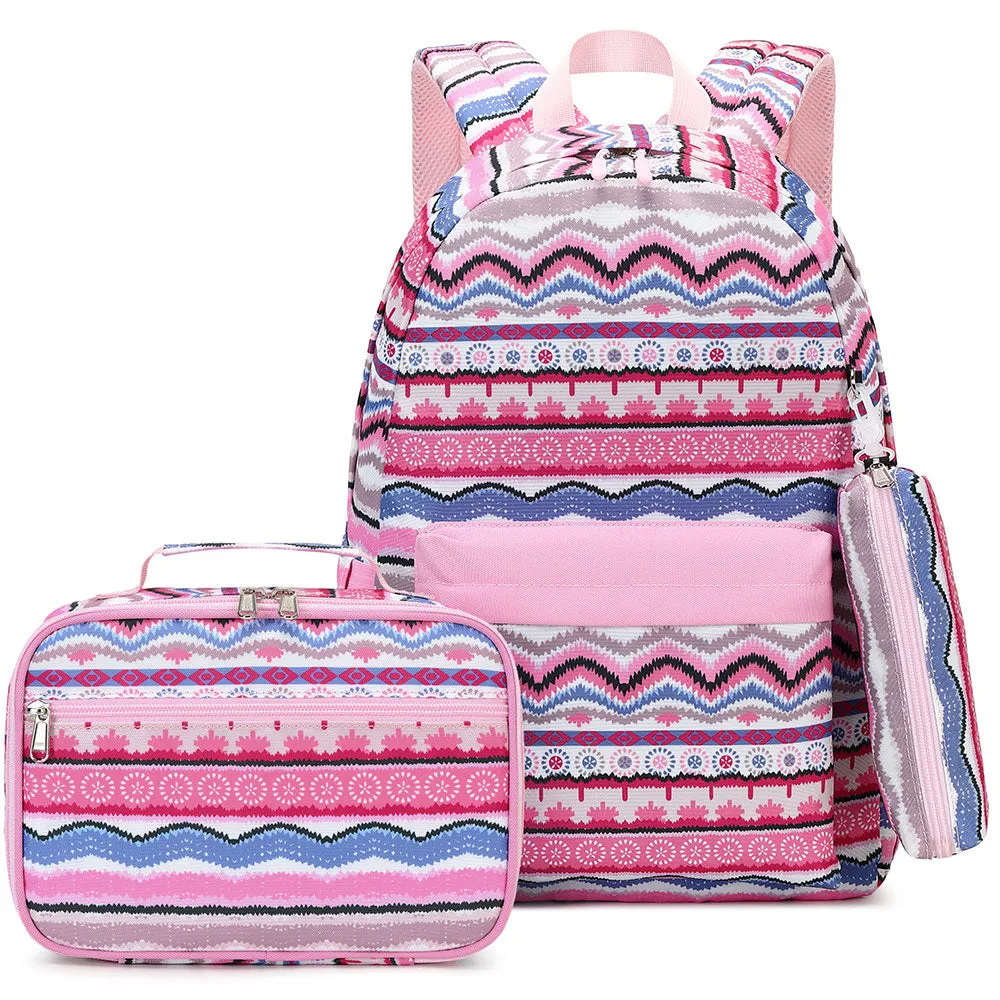 Ethnic Style Oxford Bookbag Durable Backpack for Girls Top Level