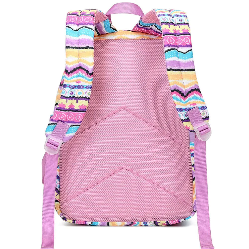 Ethnic Style Oxford Bookbag Durable Backpack for Girls Top Level