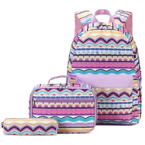 Ethnic Style Oxford Bookbag Durable Backpack for Girls Top Level