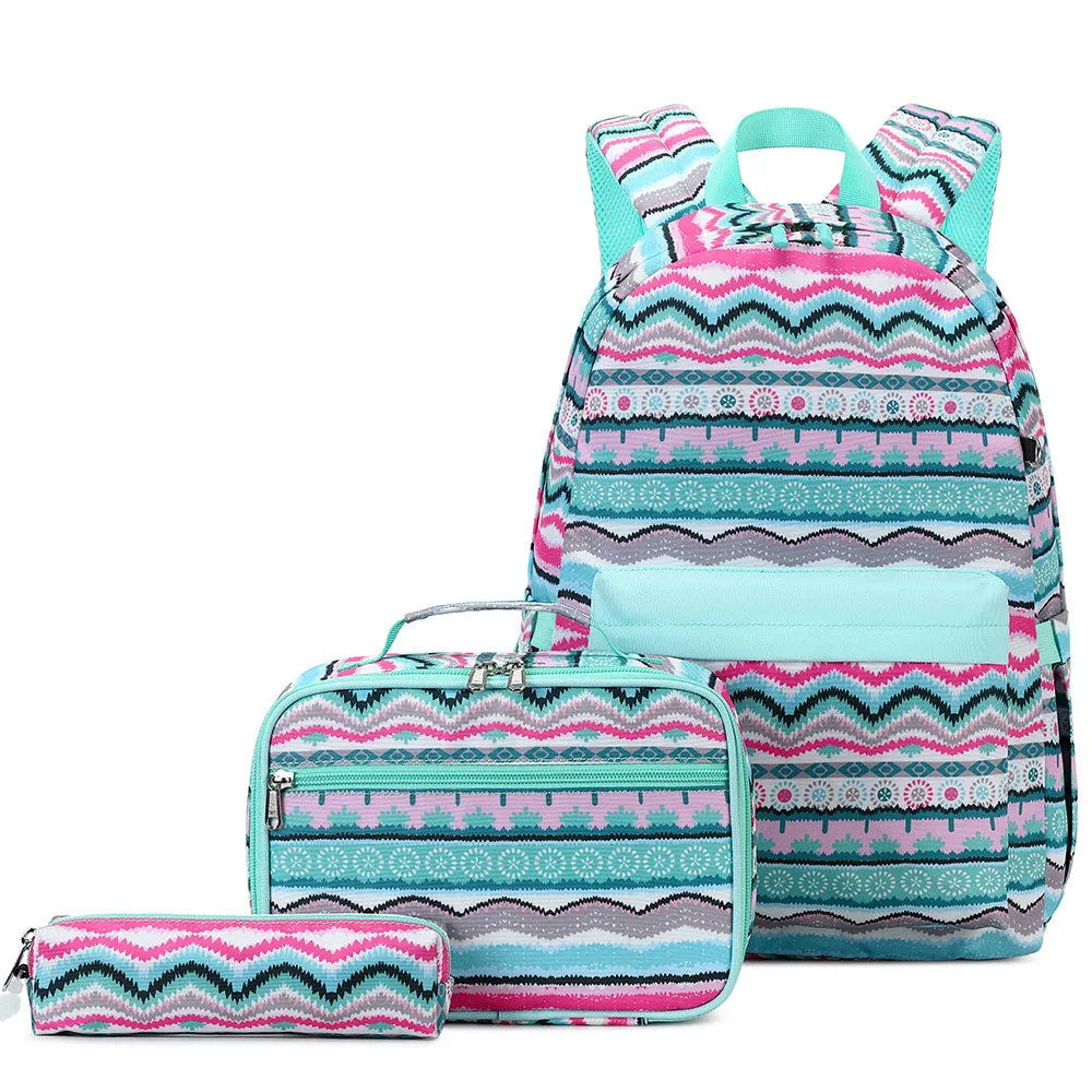 Ethnic Style Oxford Bookbag Durable Backpack for Girls Top Level