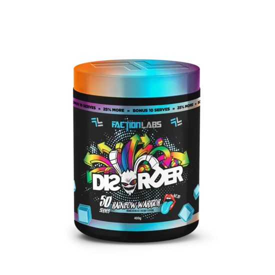 Faction Labs Disorder High Stim Pre-Workout | 50 Serves