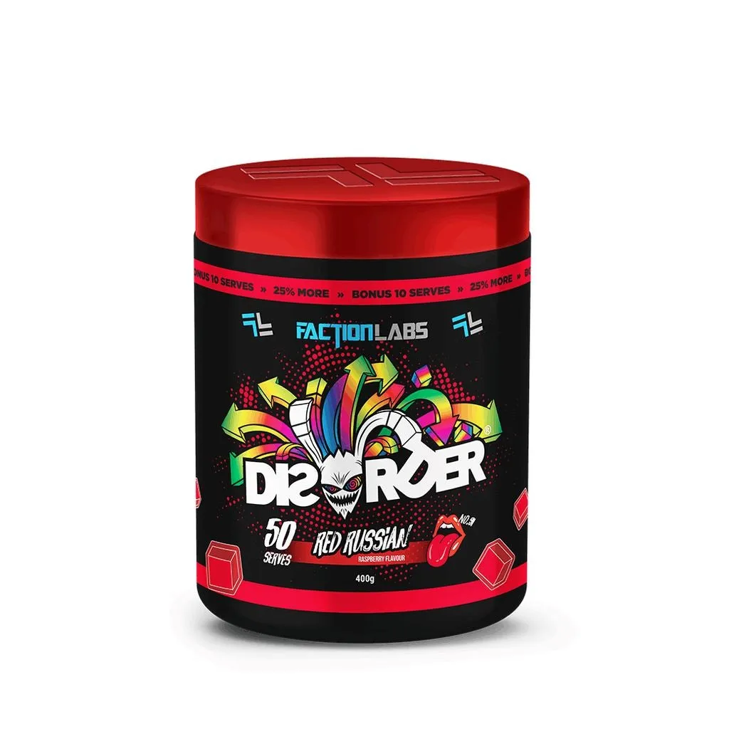 Faction Labs Disorder High Stim Pre-Workout | 50 Serves
