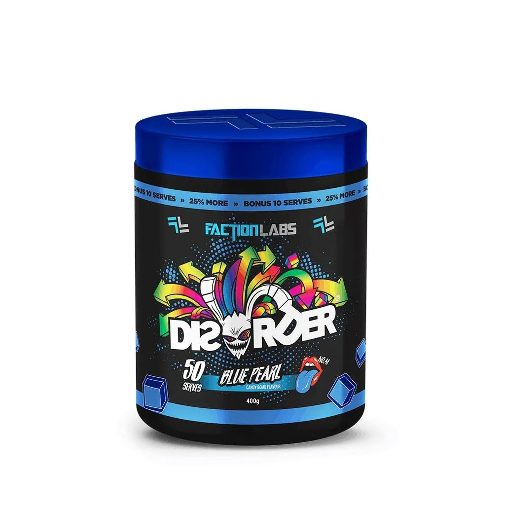 Faction Labs Disorder High Stim Pre-Workout | 50 Serves
