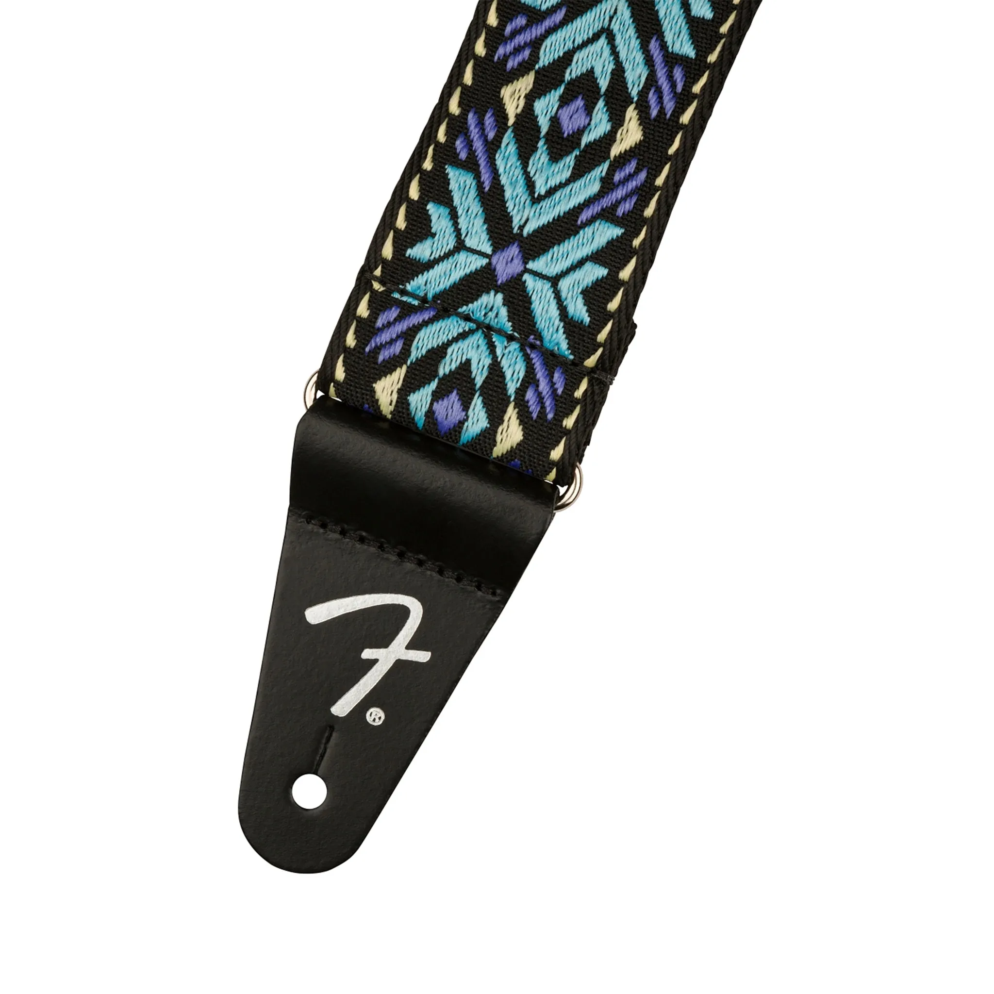 Fender Pasadena Woven Guitar Strap, Blue Snowflake
