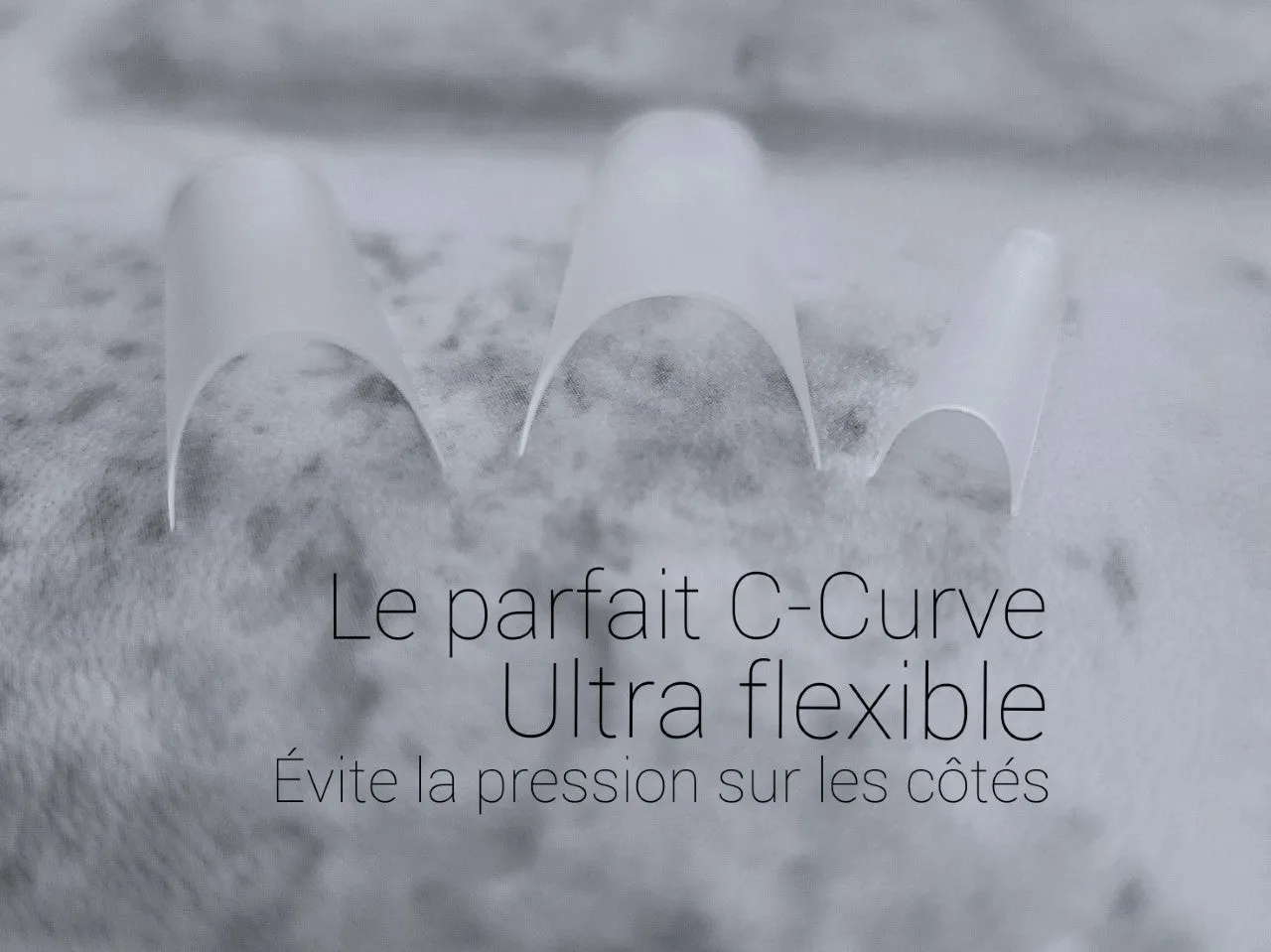 Flex Gel C-Curve Nail Tips - Ensemble de 12 tailles