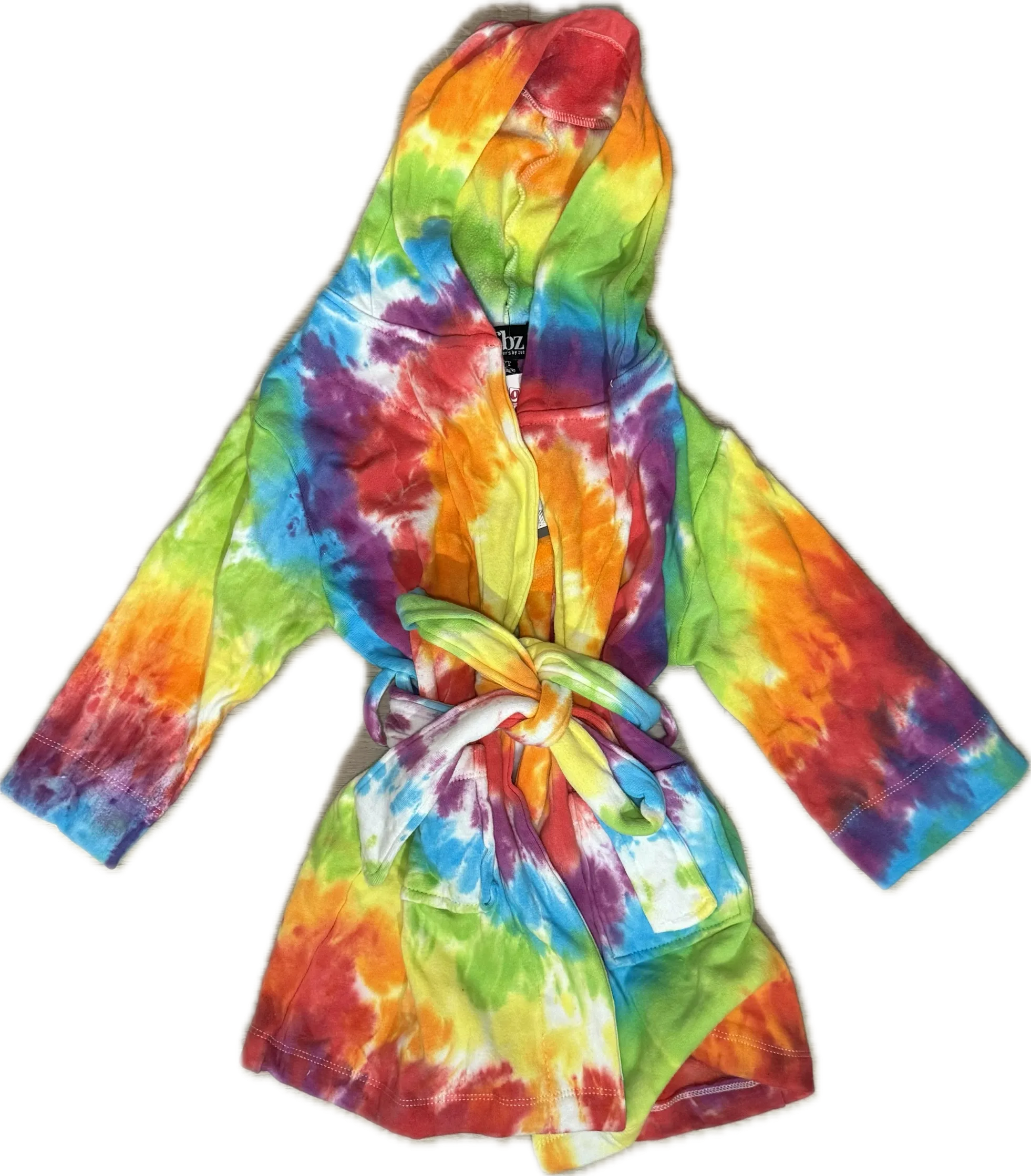 Flowers By Zoe- Multi Tiedye Swirl Bath Robe