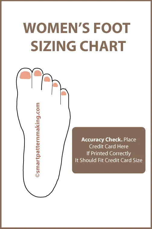Foot Sizing Chart for Men, Women, infants, Toddlers, Preschool and Grade School Shoe Size Chart, Template, PDF Download