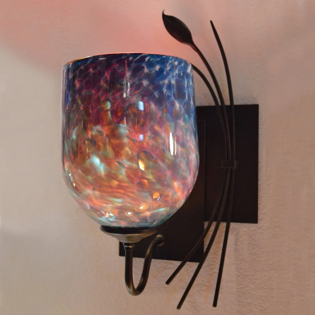 Forged Leaf Sconce