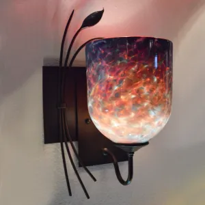 Forged Leaf Sconce