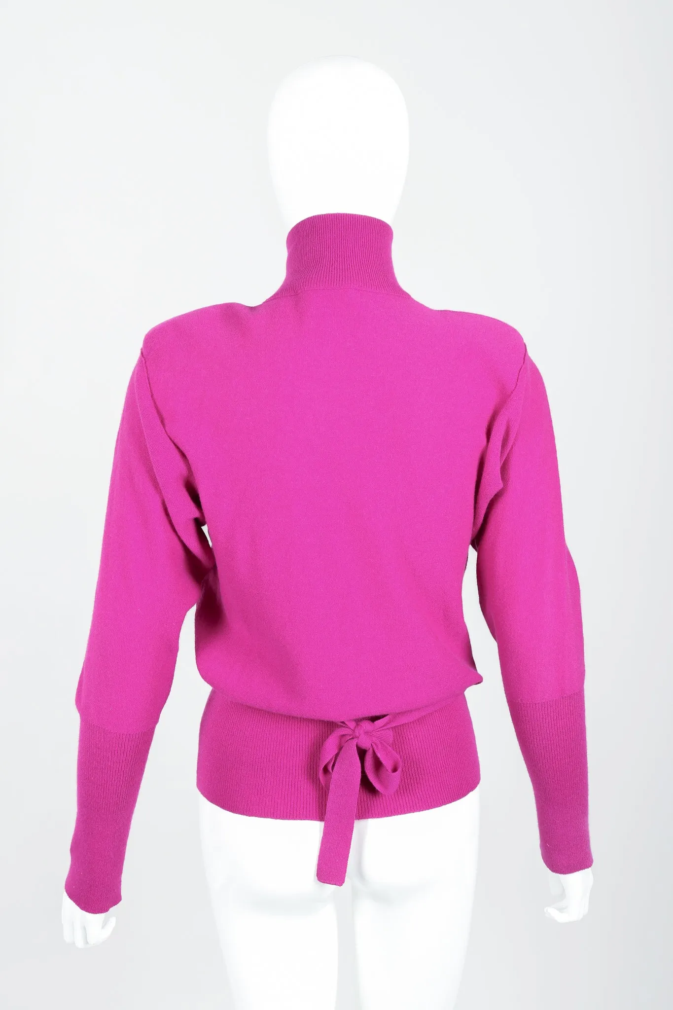 Fuchsia Knit Popover Sweater