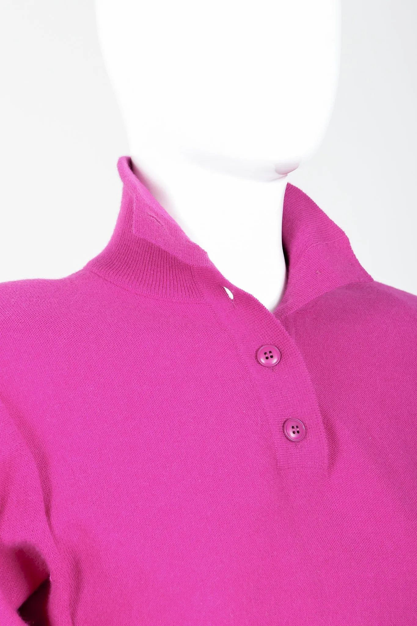 Fuchsia Knit Popover Sweater