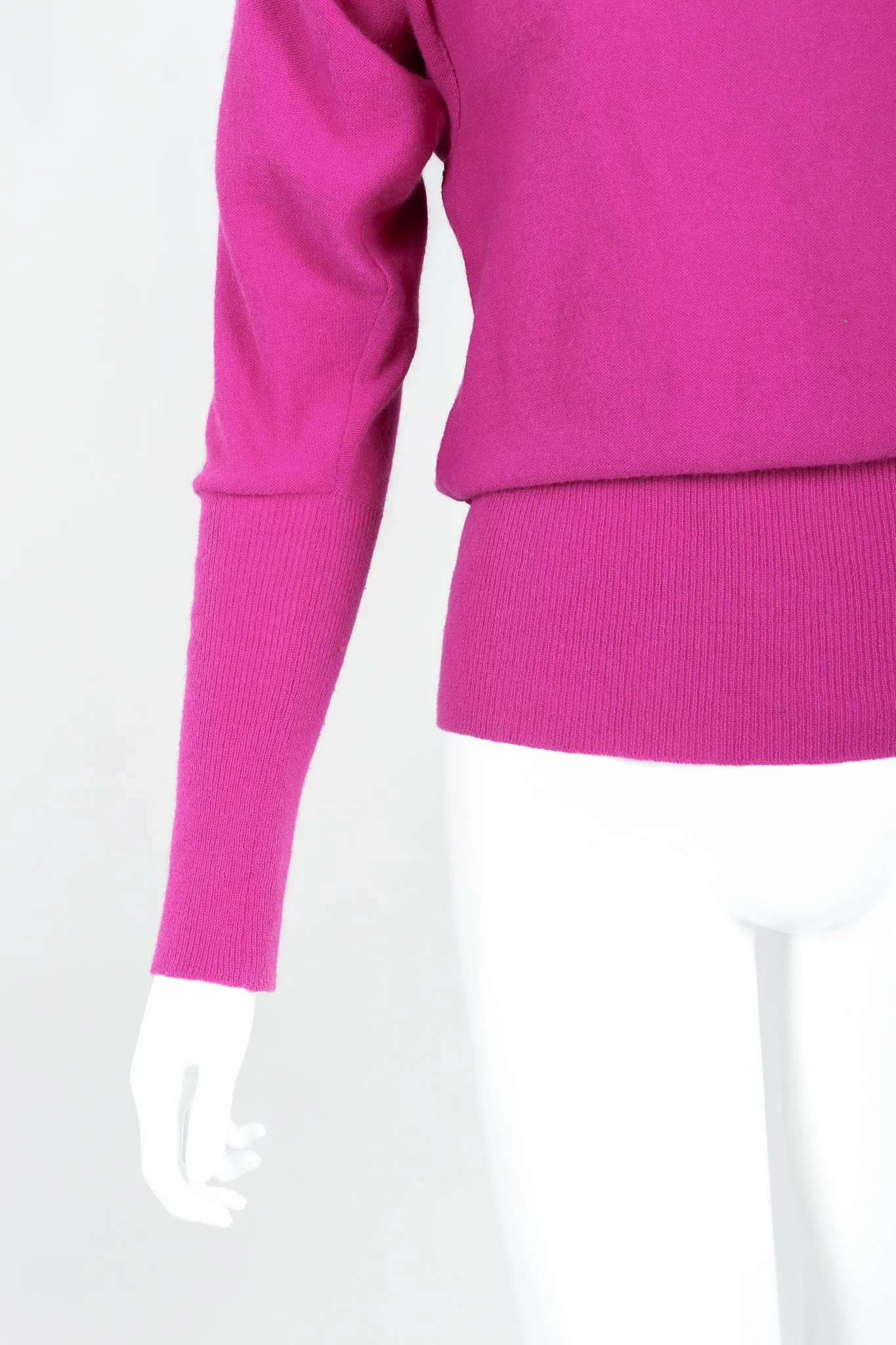 Fuchsia Knit Popover Sweater