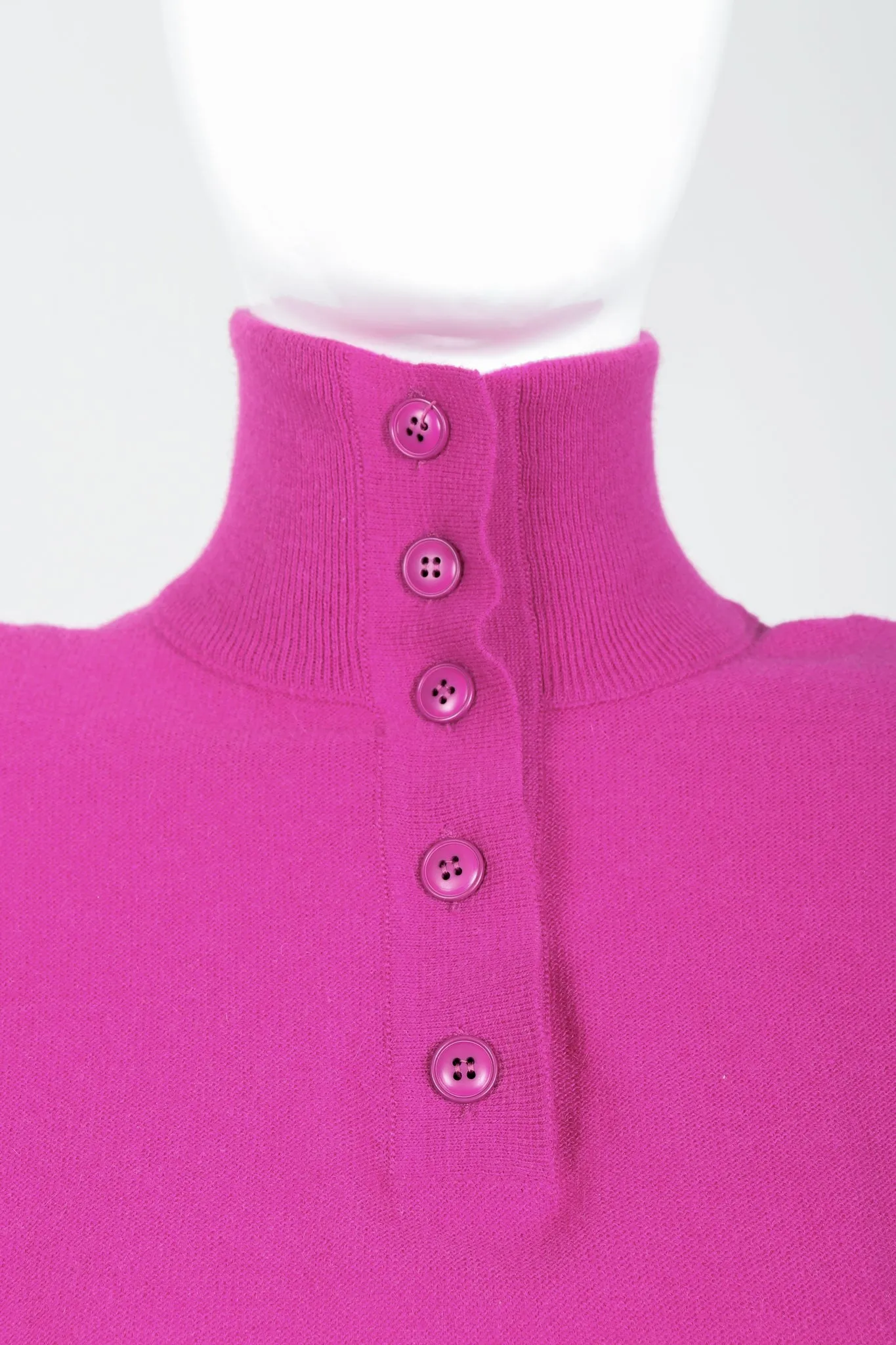 Fuchsia Knit Popover Sweater