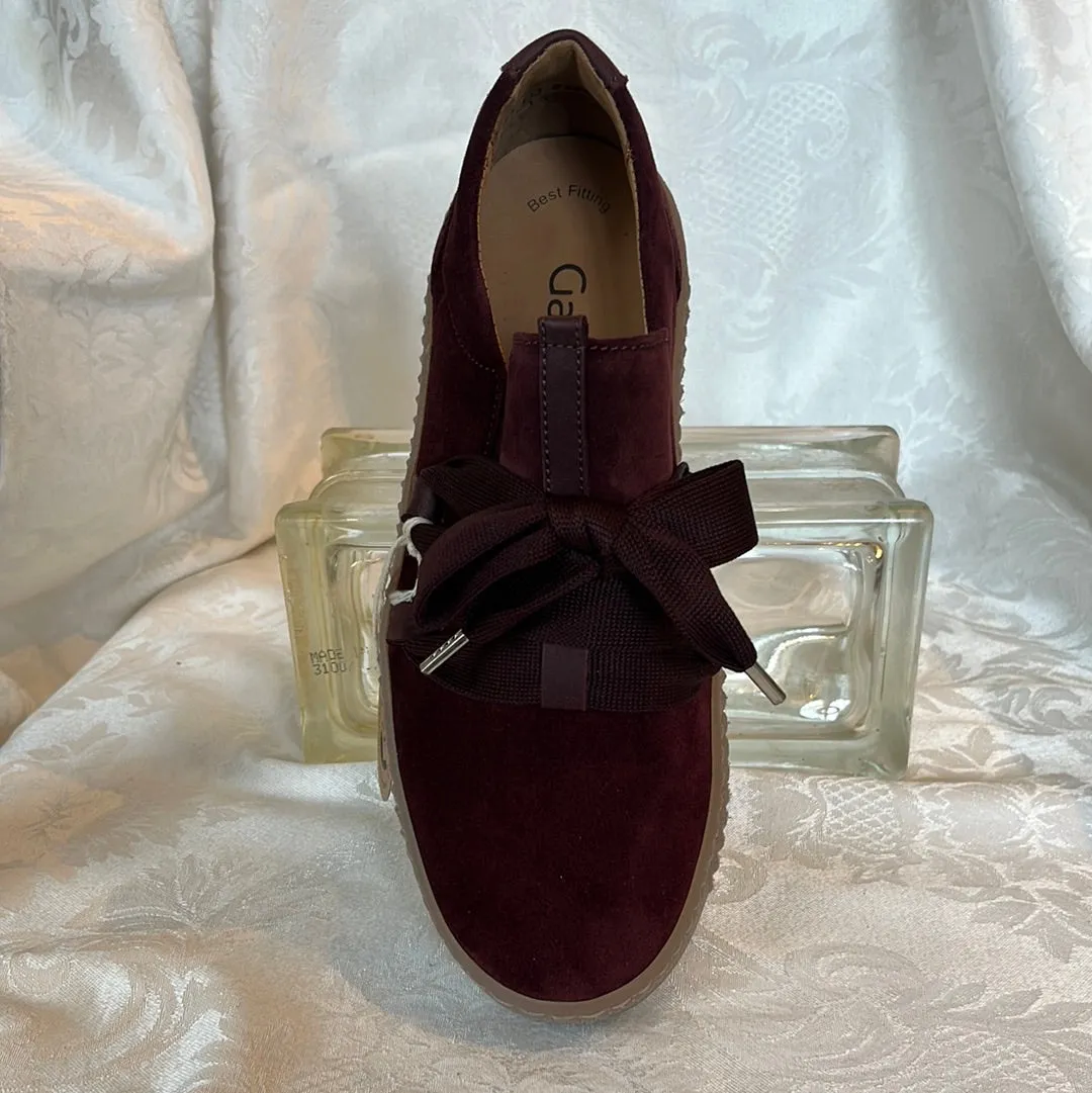GABOR 23.333.15 MERLOT LACE UP SNEAKER
