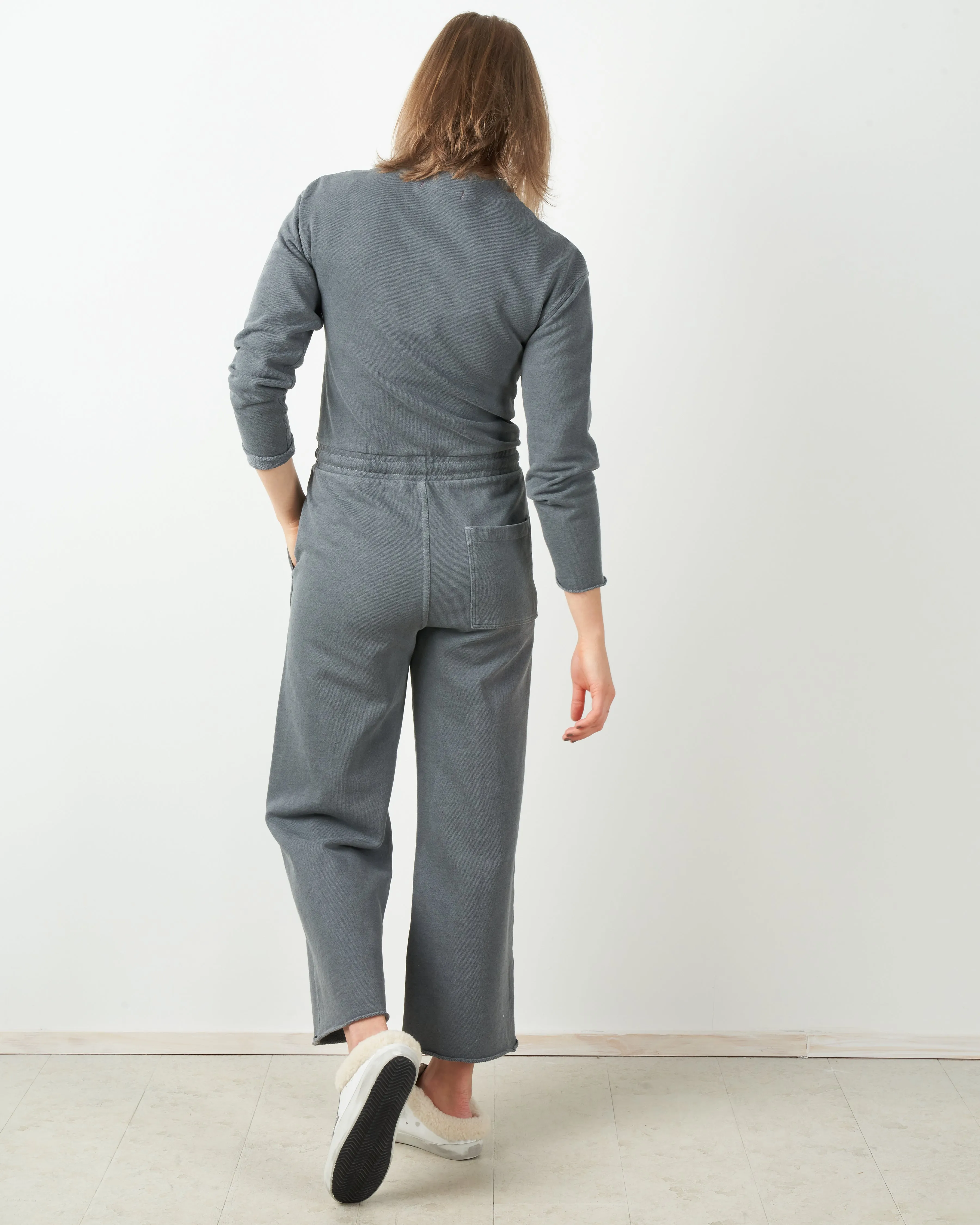 georgie knit jumpsuit - faded black