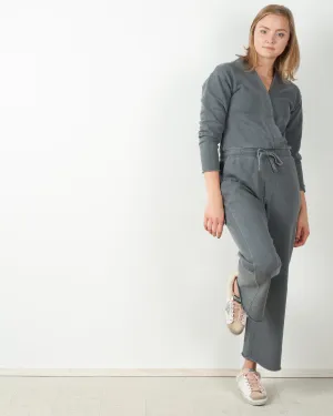 georgie knit jumpsuit - faded black